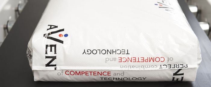 Der AVENTUS-Slogan auf einem FFS-Sack