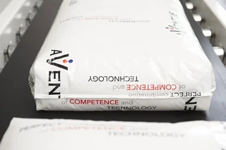 The AVENTUS slogan on an FFS bag