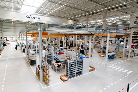 Overview of the AVENTUS production hall