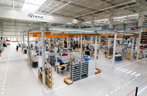 Overview of the AVENTUS production hall